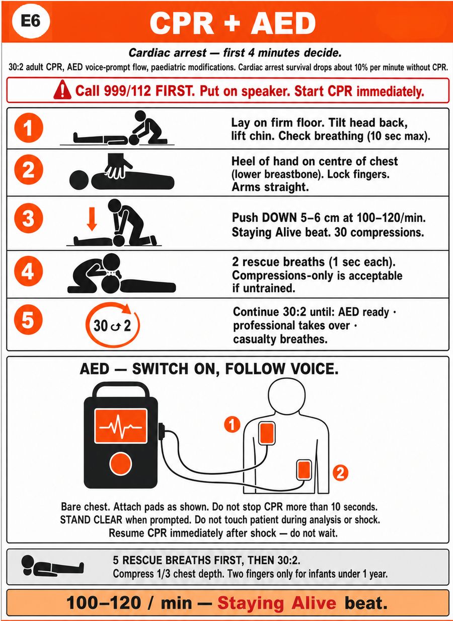 CPR and AED: The 100-Per-Minute Protocol