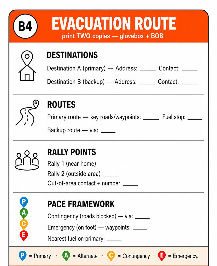 Pre-Planning Your Evacuation Route: A One-Hour Exercise
