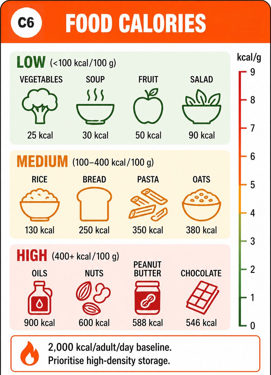 Eat This First: The Consumption Order and 1,500-Calorie Survival Ration