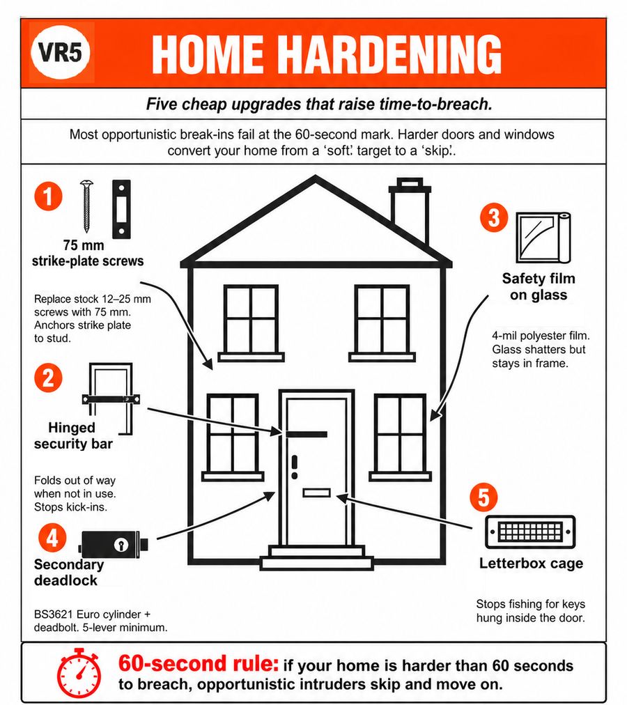 Home Defence in Layers: Buying Time