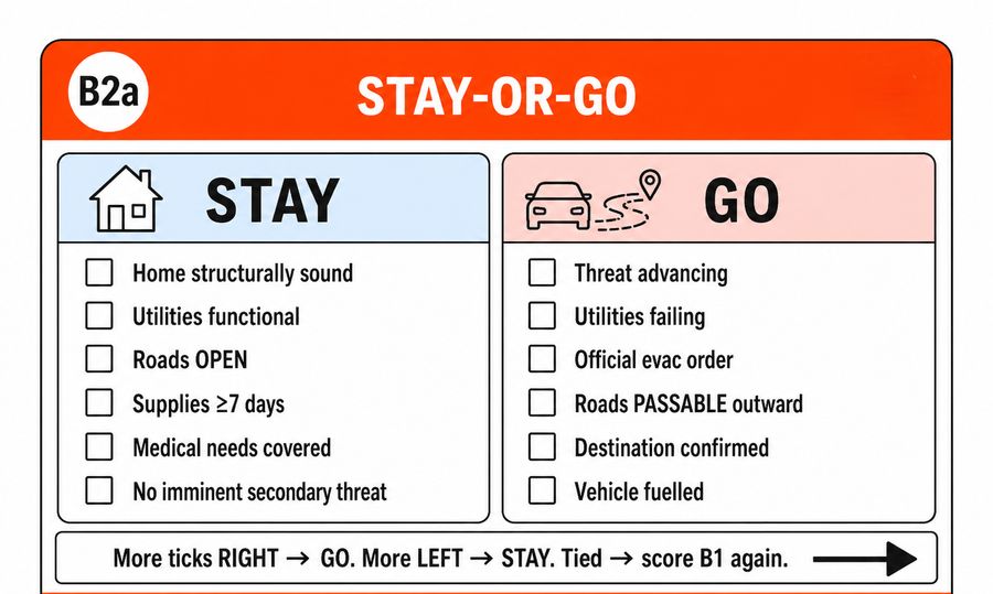 Stay or Evacuate? The 80-Point Decision Matrix
